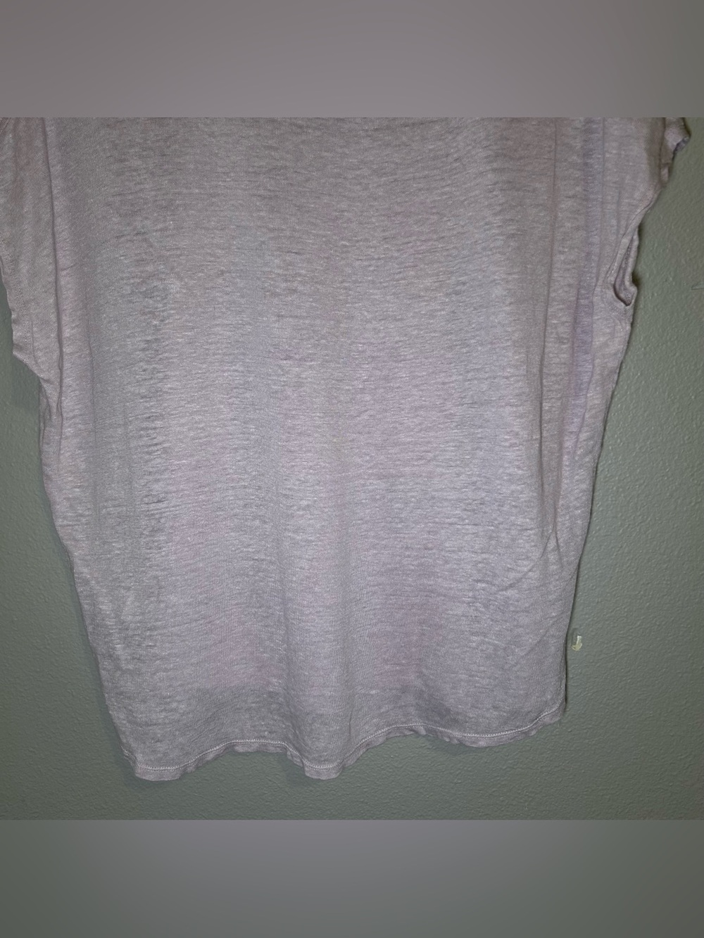 Vince 100% Linen Boxy V Neck Short Sleeve Blouse Top Women’s Size Large - Picture 6 of 8
